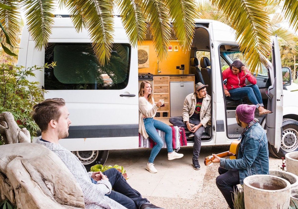 balajis's tweet photo. If you don't want to be stuck in a studio apartment in an expensive city, do Kibbo to see the whole country. It's a network of base camps, vehicles, &amp; people that is a completely different vision for outdoor nomadic life. They're doing a crowdfund now to supplement their round. https://t.co/tqrJzVcBzM
