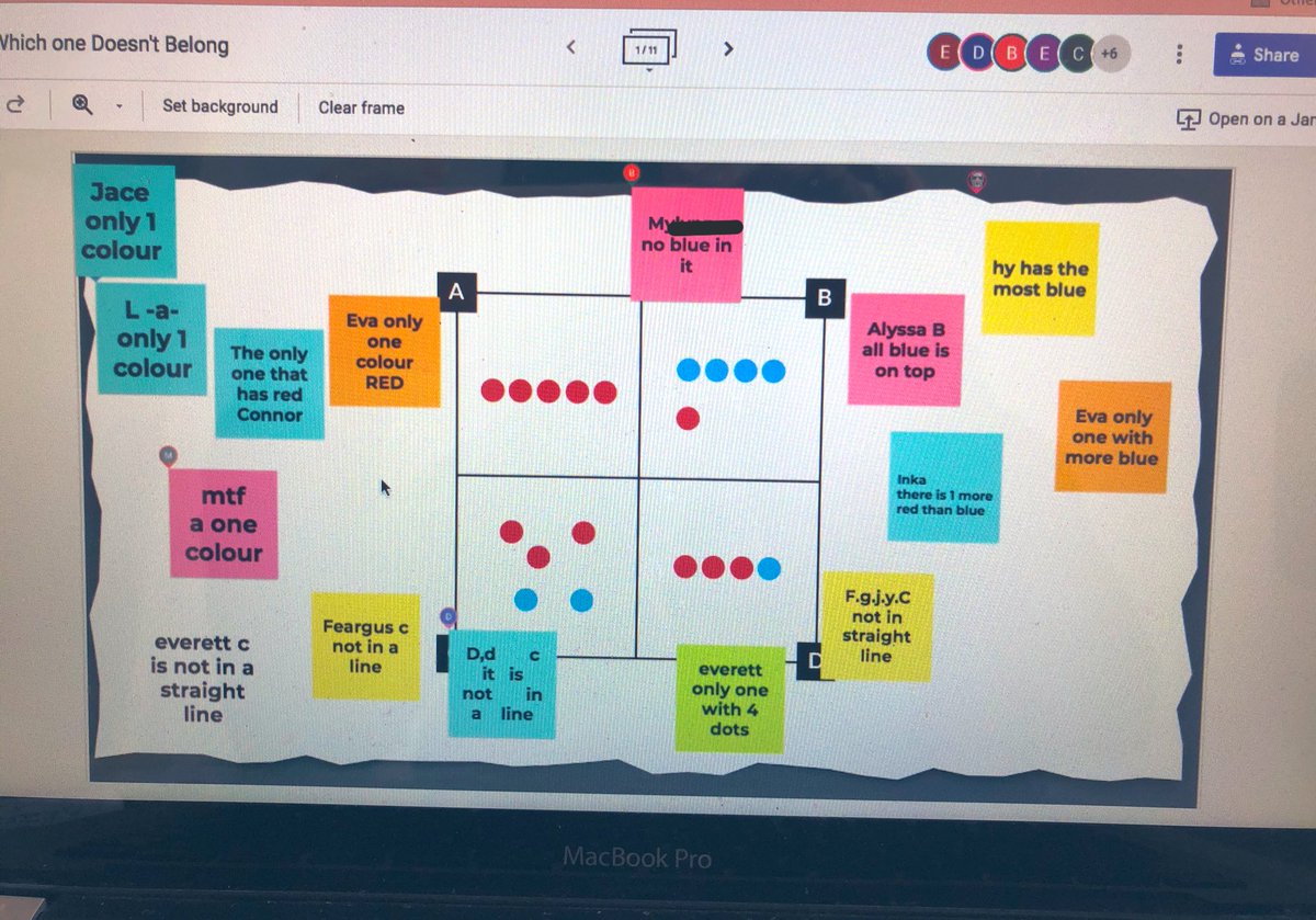 So proud of how quickly these <a href="/WortleyTVDSB/">Wortley Road P.S.</a> grade 2s are picking up and independently working all this technology! <a href="/JamboardM/">JamboardMaster</a>  making it easy to transfer class routines to online.  They say Wednesdays are the best  because of “what doesn’t belong Wednesday” <a href="/TVDSBmath/">TVDSBmath</a>