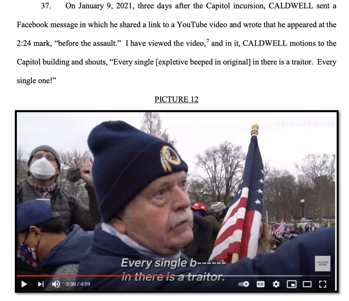 Pro Treason Tip: When your pals are explicitly calling for the murder of the VP and Speaker of the House, make it clear that you're thinking of the same fate for hundreds of elected officials.The jury will really get the message. Good stuff!