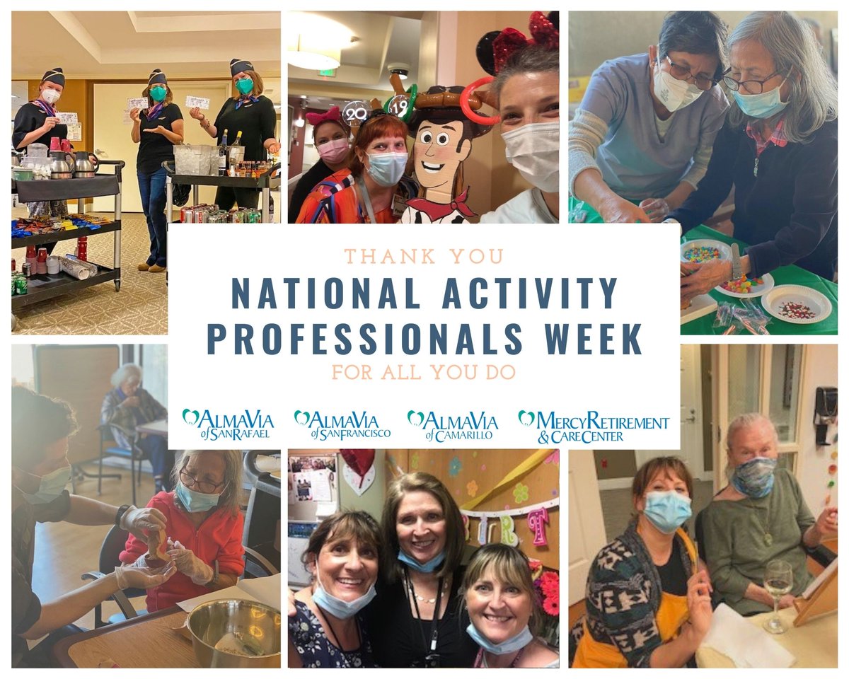 It is National Activity Professionals Week. We want to recognize and say THANK YOU to our life enrichment teams in all of our communities. The past year has been challenging, but our teams stepped up to the plate and done some amazing work!
Thank you, teams, for all you do! 👏👏