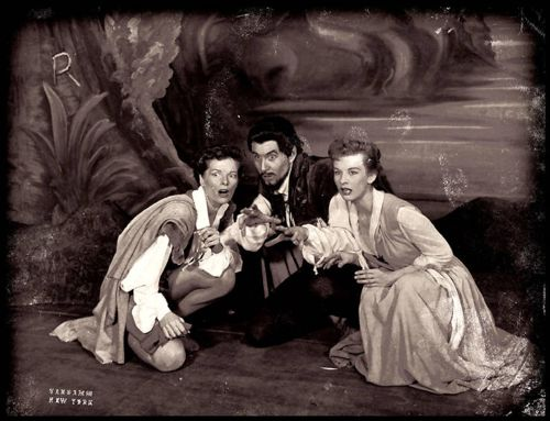 Cloris Leachman had an astonishing range as a character actress. She even performed Shakespeare with Katharine Hepburn (seen here in a 1950 Broadway production of As You Like It)