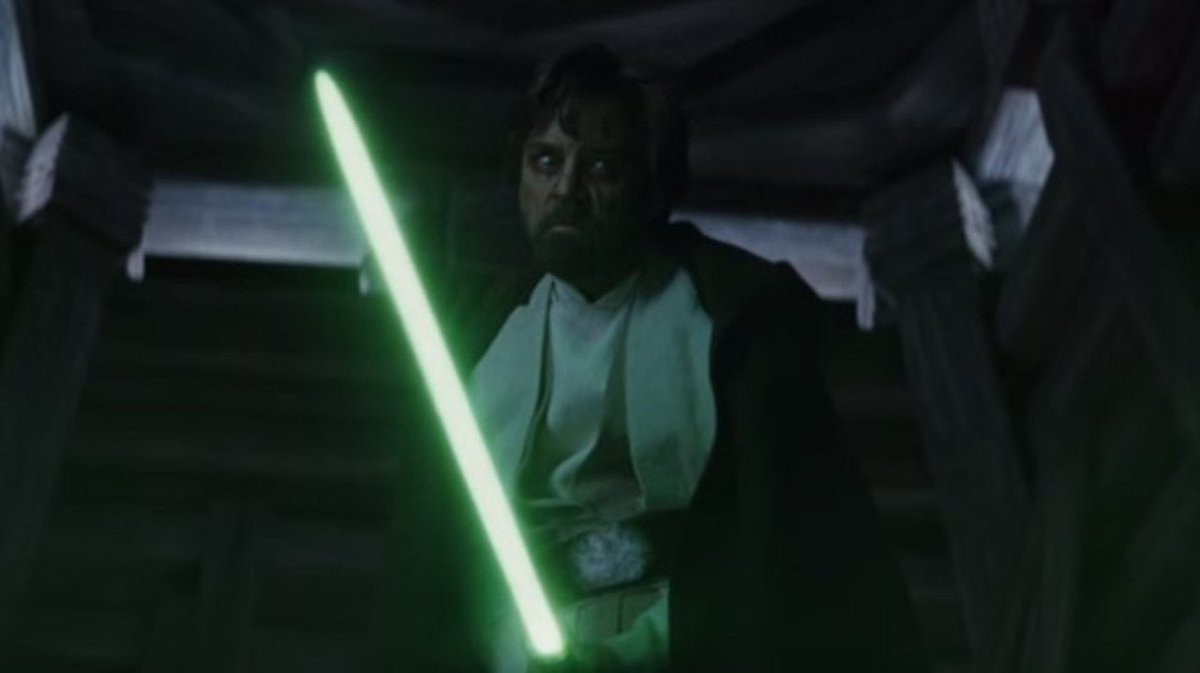 I really hate when people try and compare these two scenes to each other. Because the main reason why I don’t like TLJ Luke is because it completely ignores everything Luke learned in ROTJ. When Vader threatens Leia we see Luke go absolutely ape shit on Vader. He lets his fear-