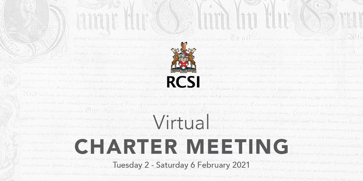 #RCSICharter brings the surgical community together to explore the transformation of surgery and the improved care of patients.

Join us online from 2 – 6 February. bit.ly/RCSICD21