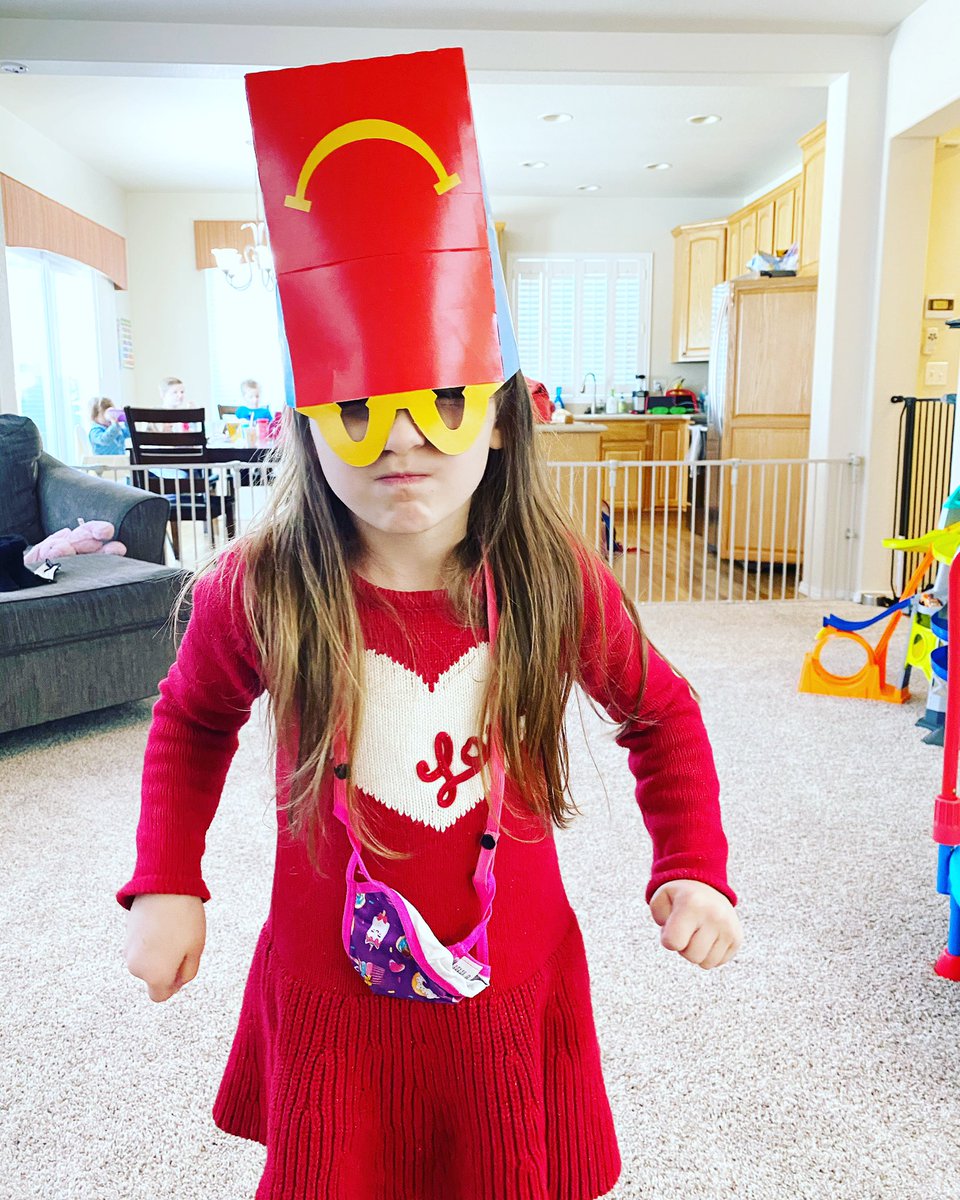 ItsOurWLife's tweet photo. It’s the angry bandit wyn is so funny she says mom look! And I look over and she’s wearing this as a hat so now she is the angry bandit.   😂 https://t.co/xXAPbcKNMF