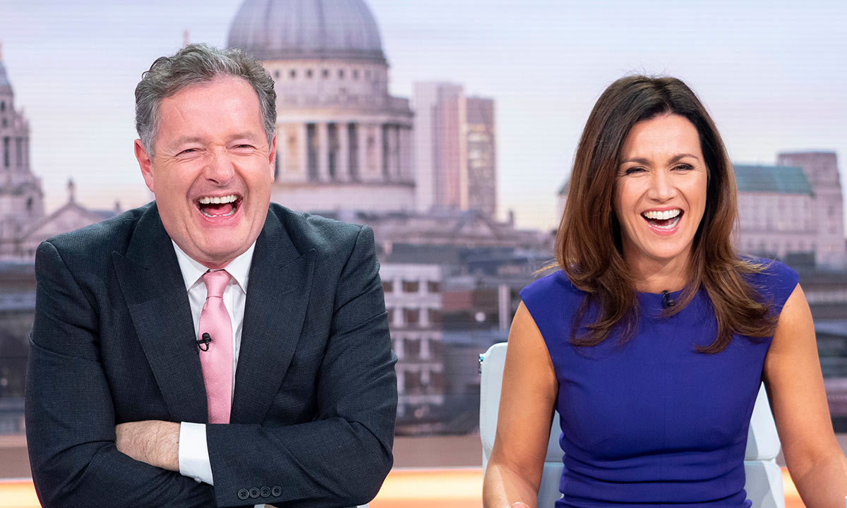 piersmorgan's tweet photo. *BREAKING NEWS*
'BBC execs will soon be choking on their cornflakes, with @GMB poised to overtake the corporation's breakfast show for the first time.. Piers &amp; Susanna have had an incredible 12 months &amp; the show is going from strength to strength.' 
https://t.co/fQId6DbZnK https://t.co/9NDvBn7oSz