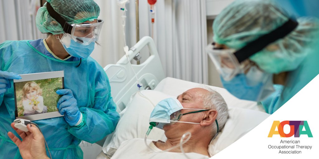 AOTAInc's tweet photo. Because of #COVID19, OTs and OTAs in the hospital setting are challenged to address critical issues to maximize positive client outcomes. @JCCypher_OT, @KellyCasey_OT, and Erin Sim share the learned experience of acute care practitioners in #OTPractice. https://t.co/kzgnFIoe96 https://t.co/8ouaS93HFx