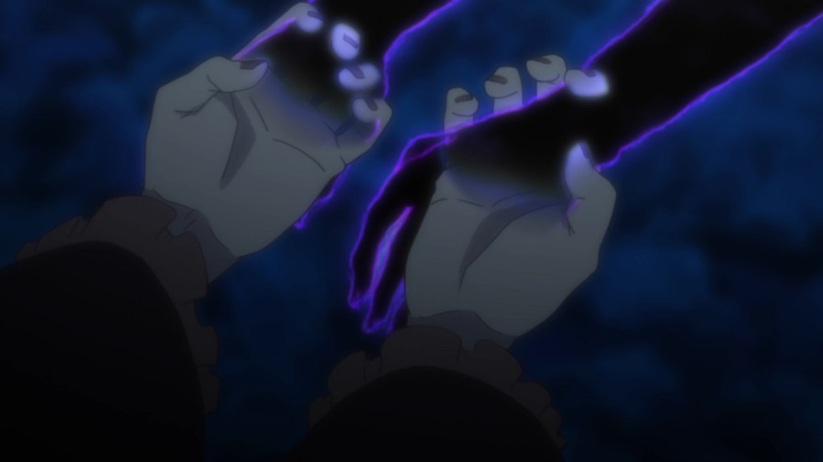 This scene oddly parallels Petelgeuse's meeting with Satella in Season 1, whose hands, unlike Emilia's in this episode, fail to reach him.Now what exactly made Geuse so emotional here? Watching from Emilia's POV, we aren't sure yet.