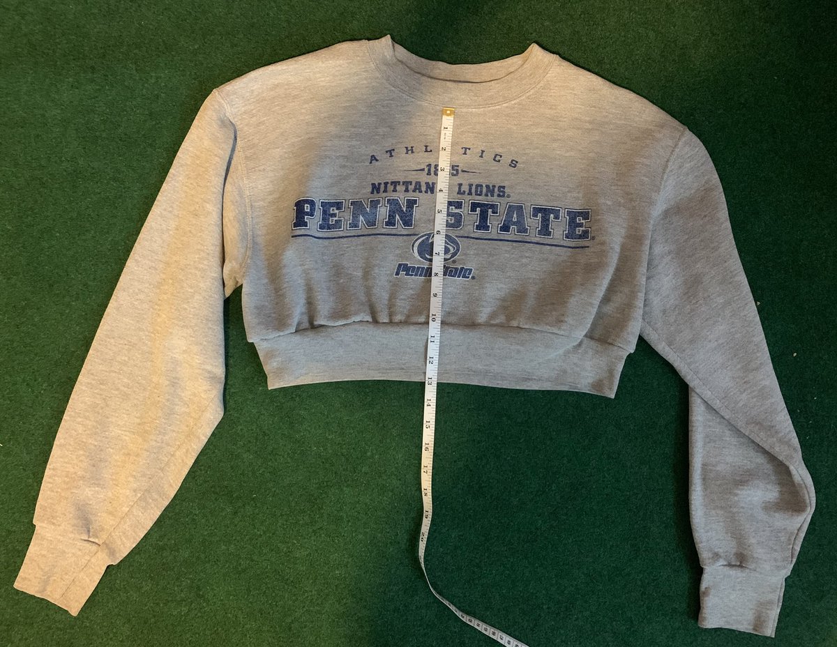 KinectinFabrix's tweet photo. Vtg. Lee Penn State Crop Pullover
Size: Medium
Price: $25 Shipped https://t.co/p5XtS3YWUl