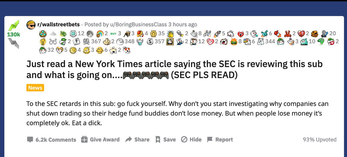 /r/WallStreetBets pens an open letter to the SEC: