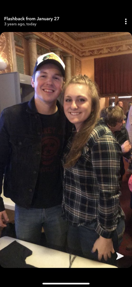 ksaintonge14's tweet photo. 3 years ago today, @HofmannHunter and I got to meet @Travis_Denning where he opened at the Filmore for @ChaseRiceMusic. Now, Travis has a blue check mark next to his name, just like Chase. And I still listen to both of their songs daily🥰❤️🤩 https://t.co/jfhsDDAdFn
