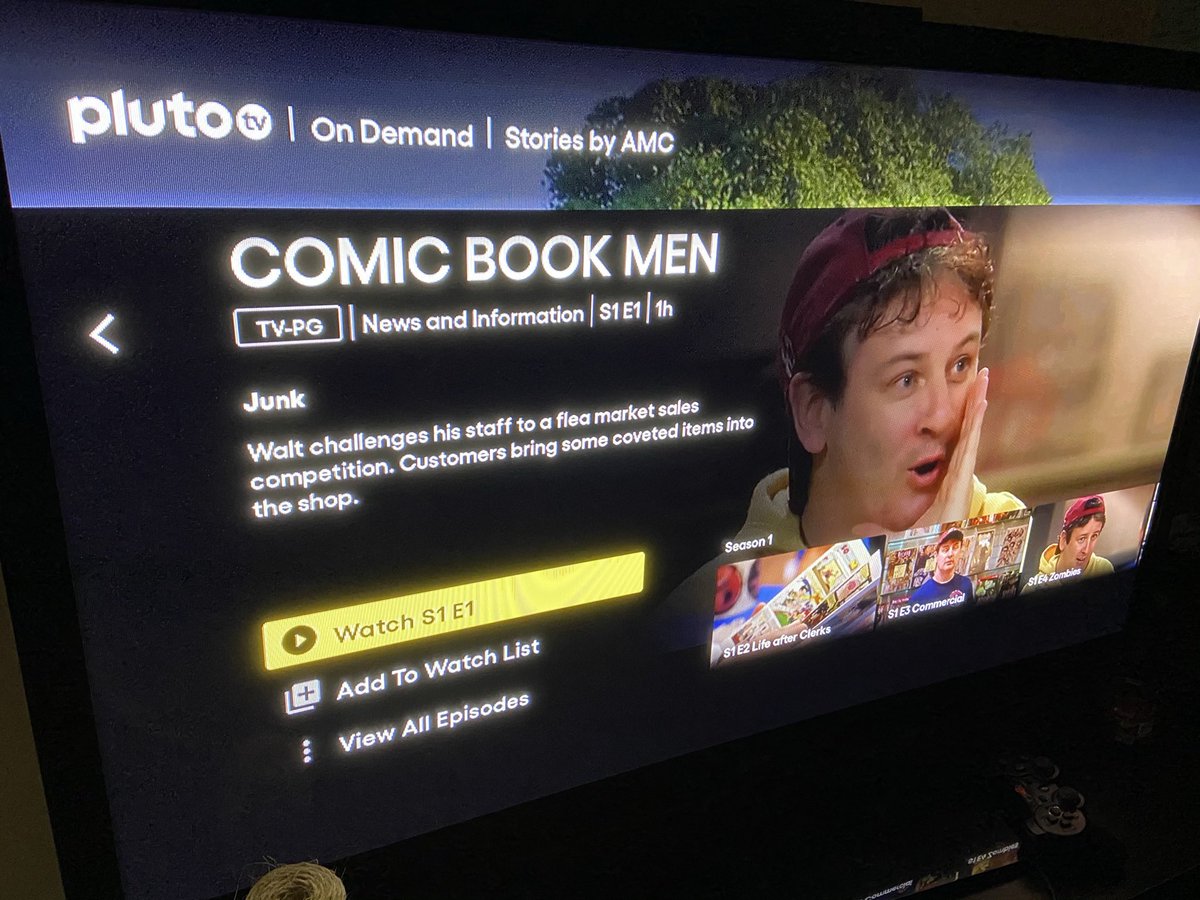 @sundayjeff @GitEmSteveDave did you know your on demand of your fav TV app!! @PlutoTV #comicbookmen #tellemstevedave