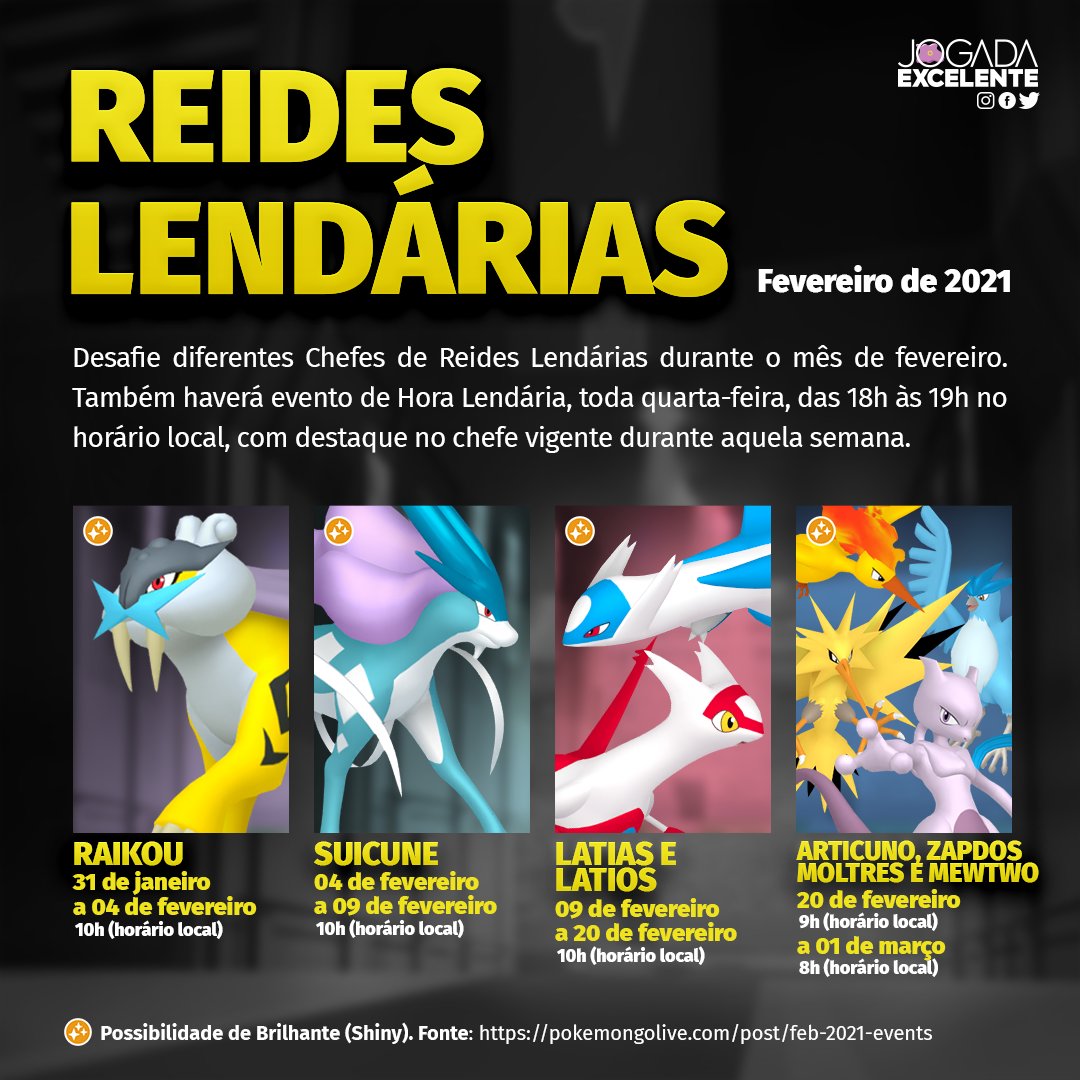 Pokémon GO BR on X: Aproveite esta oportunidade de adicionar ainda mais Pokémon  Lendários ao seu Pokédex. Latias e Latios partirão no dia 5 de junho!   / X