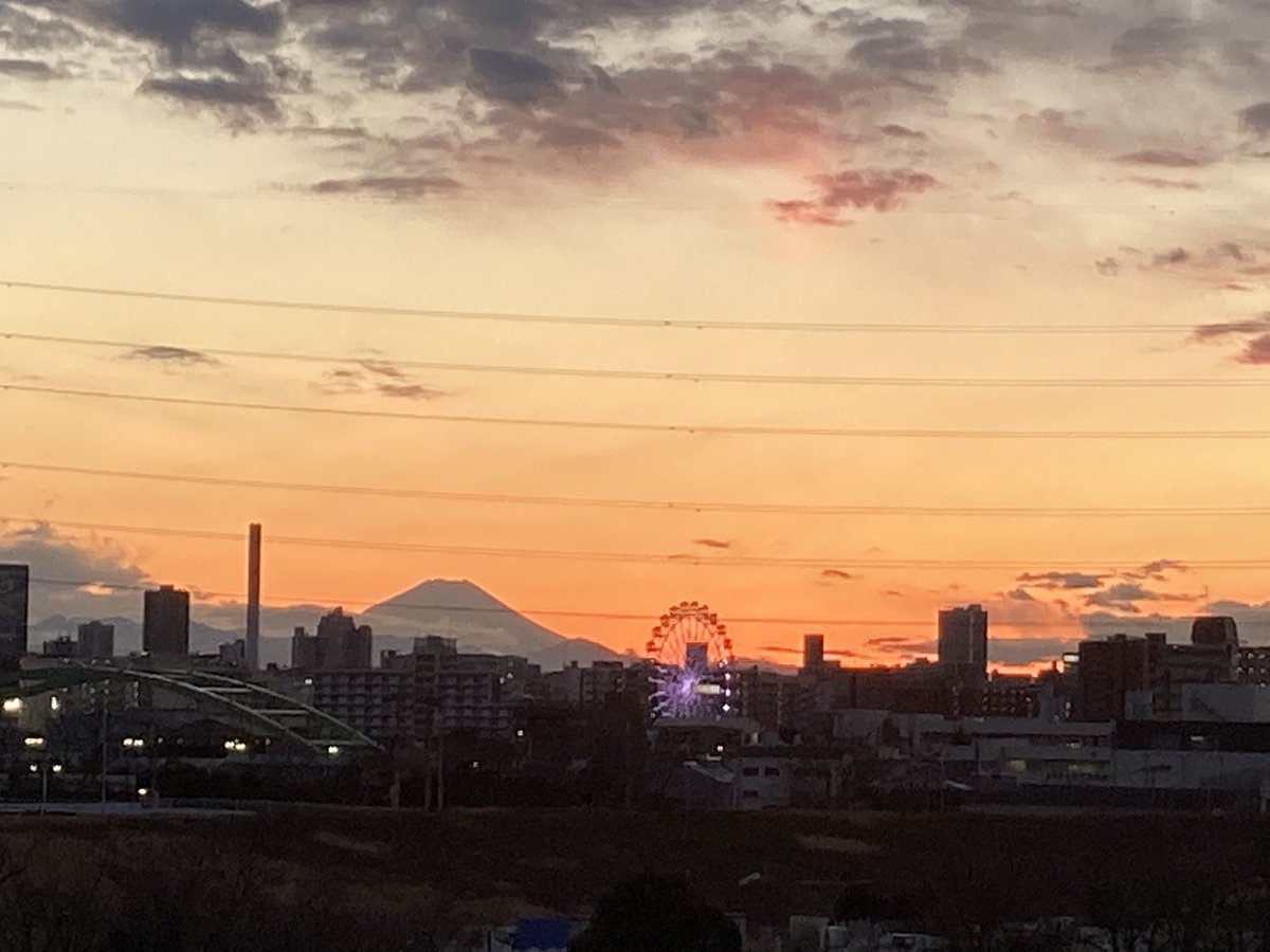 東京から見える富士山