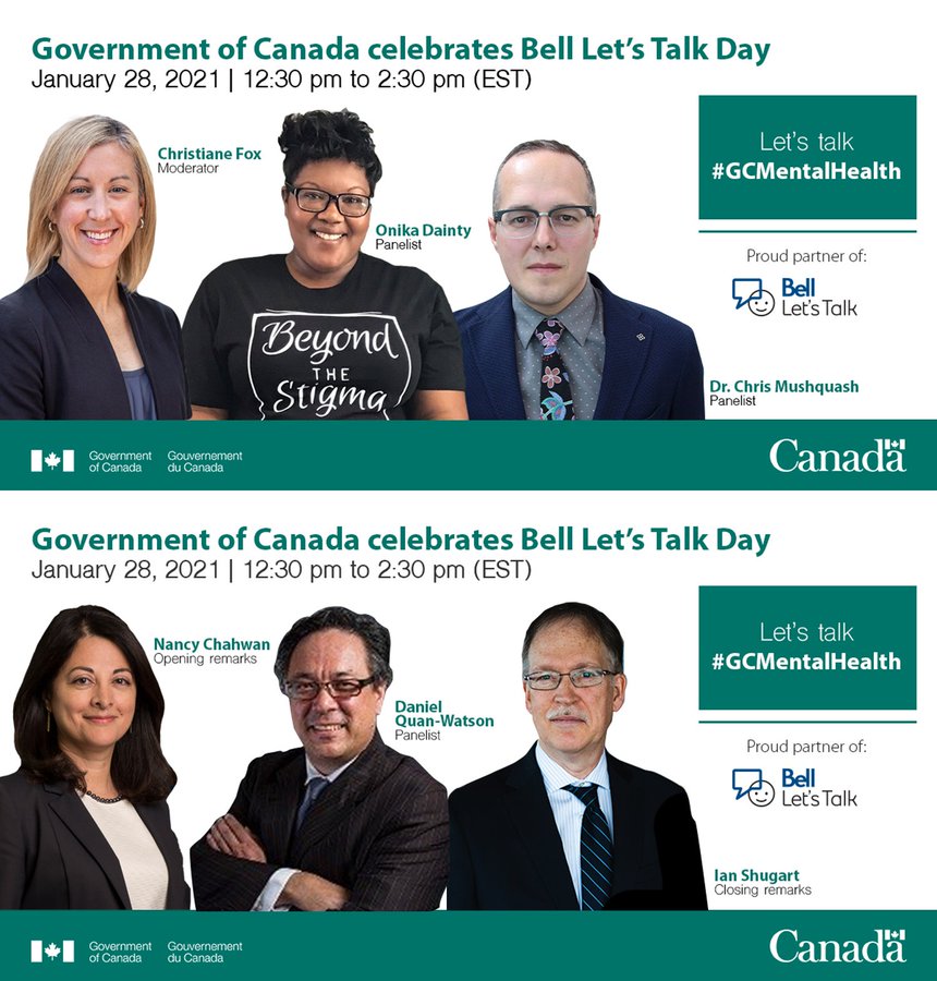 RobButler's tweet photo. #GC MENTAL HEALTH EVENT TODAY!
Follow @CEMHW_CESMMT for details.
Let's talk #GCMentalHealthDay is today! Spread the word, and sign-up. Starts at 12:30 pm (ET). Details below:
https://t.co/V67tPmTMKM
cc: @JFClaudeMSM
#GCDigital #NothingWithoutUs #AccessibleGC #FlexGCInfo https://t.co/5TJ9niZBLe