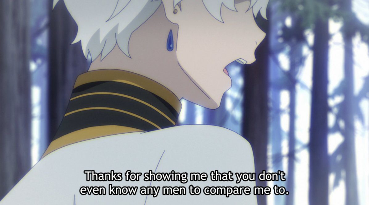 Or maybe he simply doesn't want to, as he twists her words into something to be justifiably offended at—turning a simple comment into something that supposedly erases his individuality.