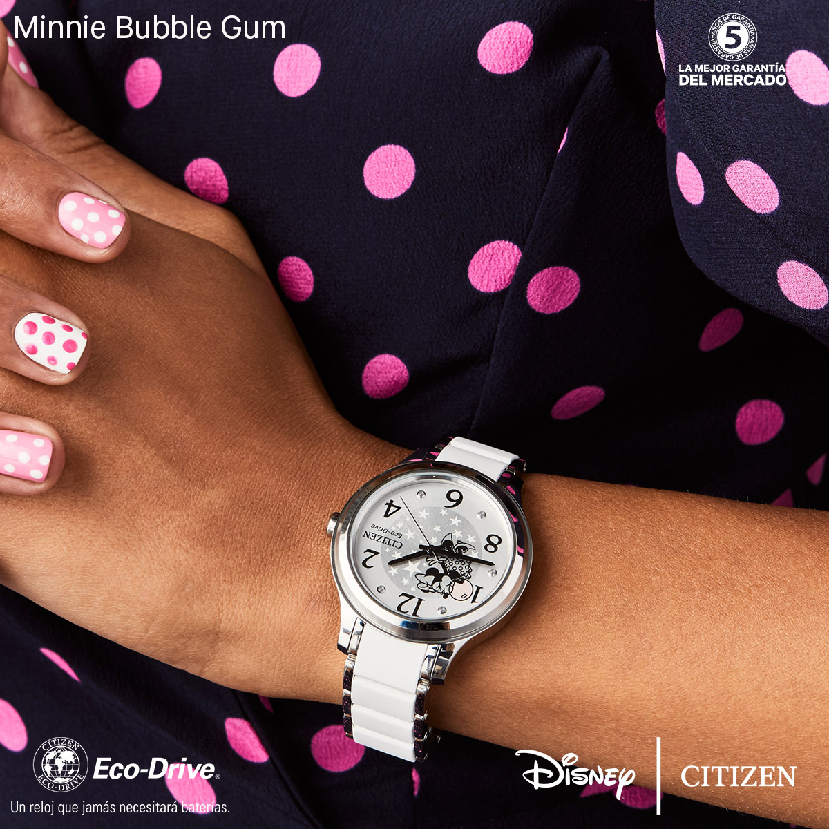 CitizendeMexico's tweet photo. Descubre la magia de #Disney con el nuevo reloj de #MinnieBubbleGum. https://t.co/0kQCAW0GOl. #CitizendeMexico #CitizenWatch #DisneyLandPark #DisneyWorld #DisneyPlus #DisneyWorld2021 #MinnieMouse #MinnieMousePop #MinnieMouseParty https://t.co/4dmomyHnXa