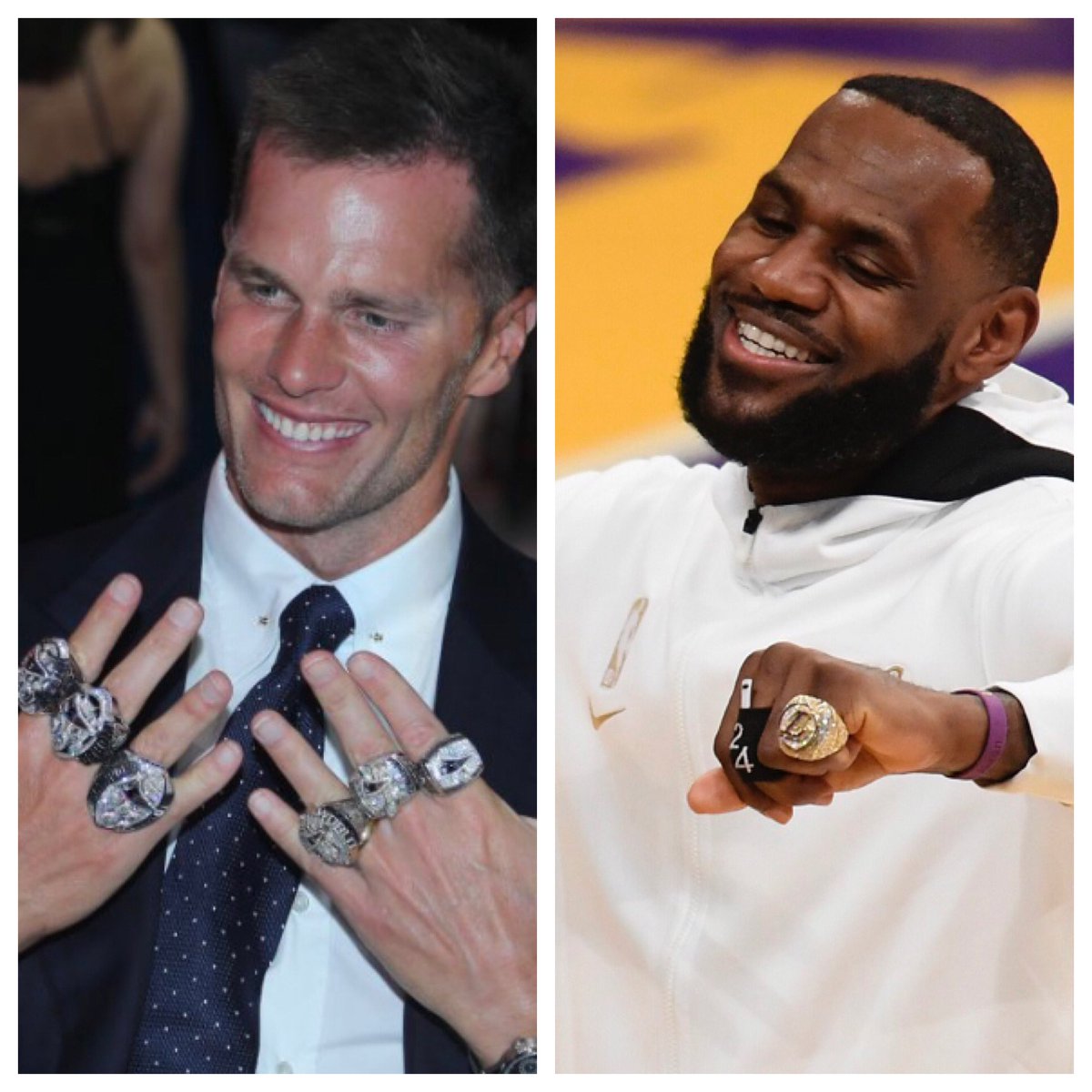 BDSportsNetwork's tweet photo. With these players in the “Twilight” of their careers which one do you think will end with more rings?
⬇️⬇️Drop it in the comments⬇️⬇️
#sportspoll #nba #nfl #LeBron #TomBrady #GOAT #explore #Ballsdeeppow https://t.co/eYtNGMTdf7