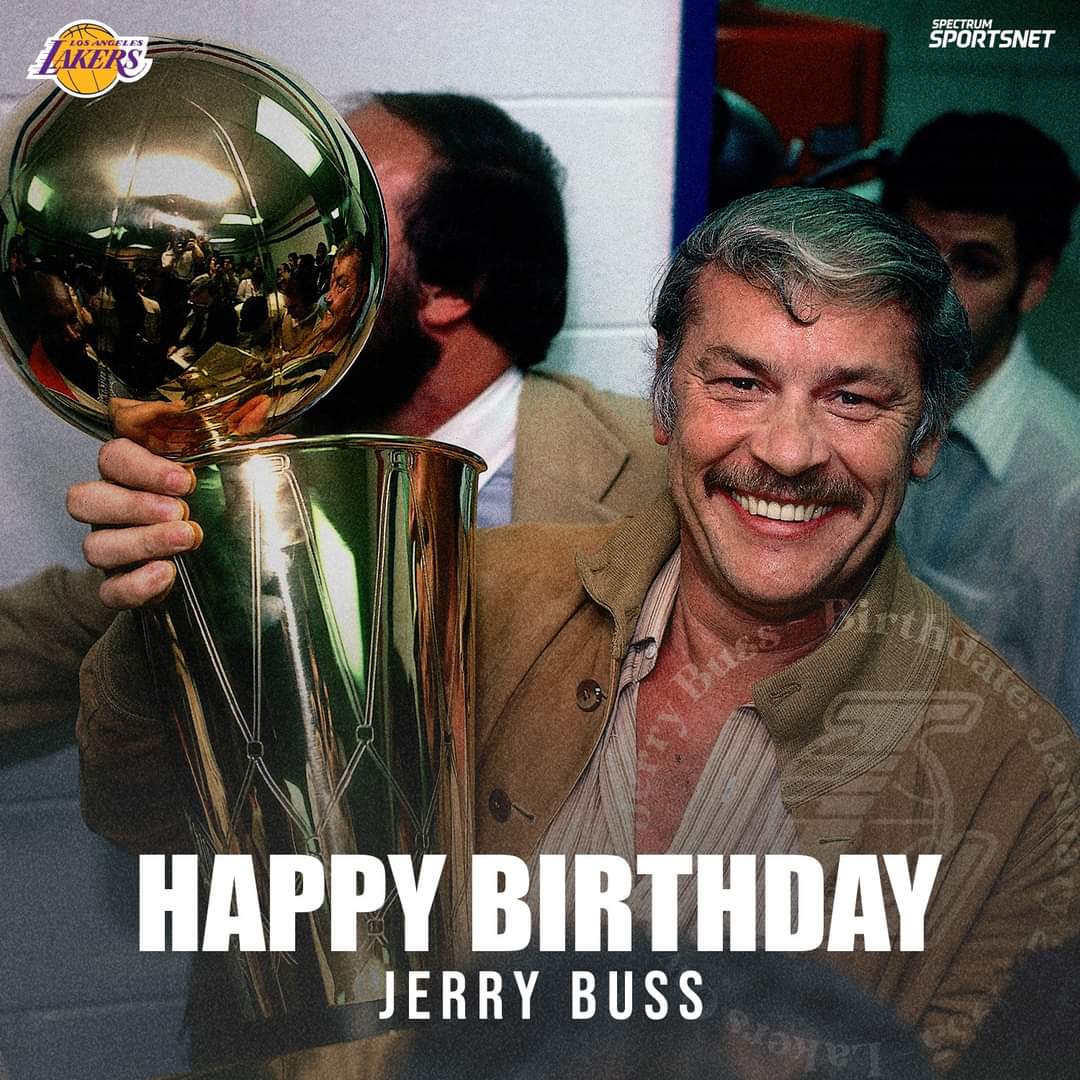 Today we remember the greatest owner in sports.

Happy birthday, to the late Dr. Jerry Buss      !!! 