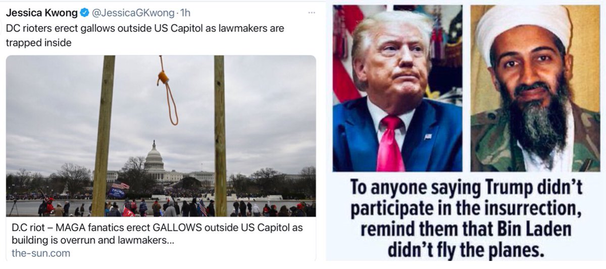 #AmericaOrTrump #ArrestThemAllNow The future looks dim in the USA for the behind the scenes stroking of Trump by his band of cowardly Republicans. What a let down for the country after the DHS puts out a bulletin against the anti govt. extremist who operated in the attempted coup https://t.co/XYvujvvZnN