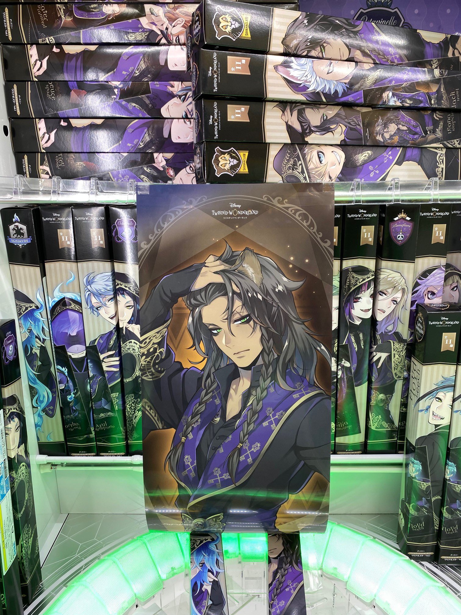 ツイステッドワンダーランド　クリアポスター　プライズ プライズ ディズニー ツイステッドワンダーランド クリア