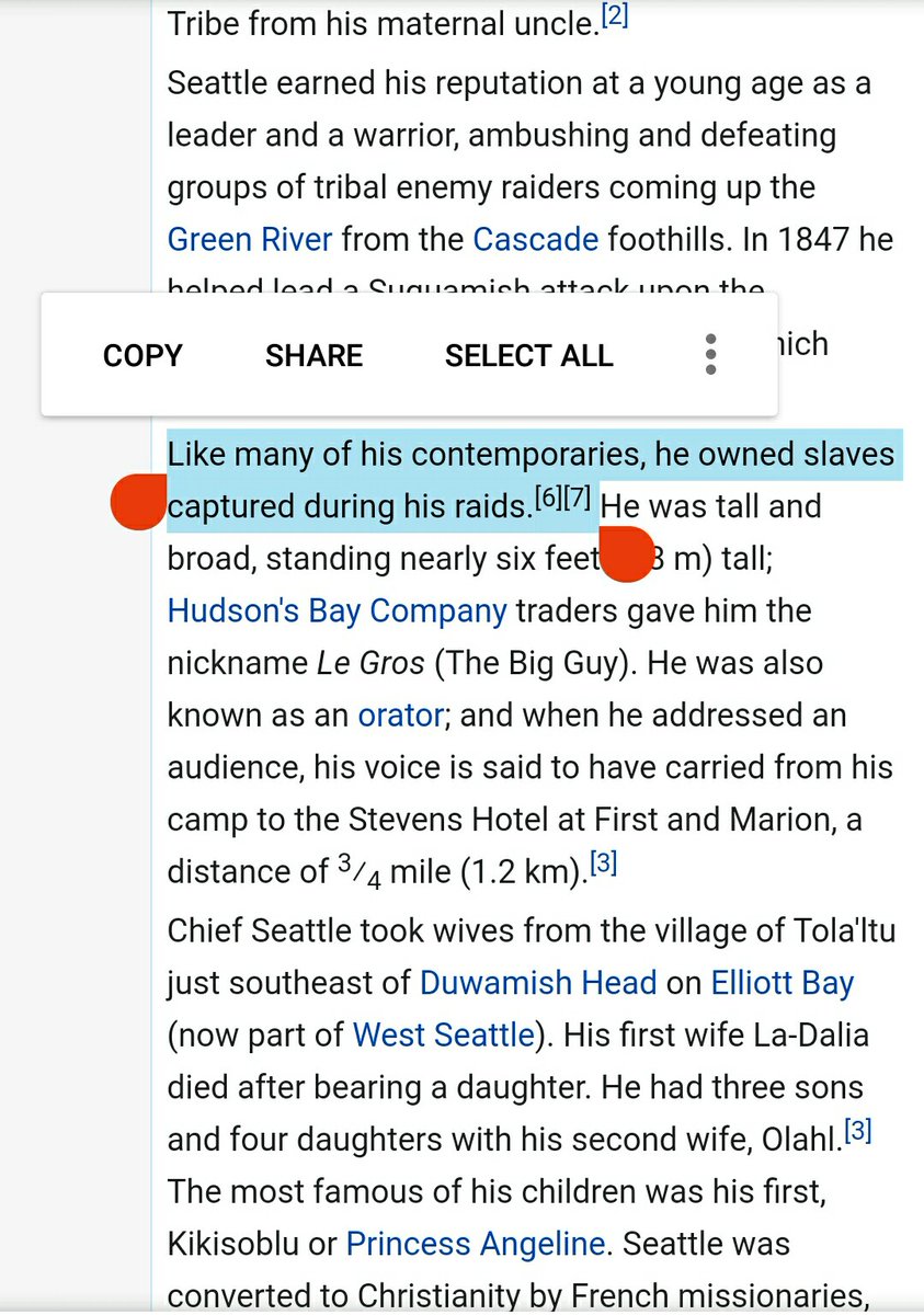wattsa_matta's tweet photo. @Cernovich the #WhitePrivilege elites running #KingCounty (#jennydurkan #jayinslee #bobferguson #dowconstantine) will never recognize that #seattleWA is named for a #SlaveOwner who perpetrated #genocide on the #Chimakum people
#IndigenousPeoplesDay #ChiefSealth
https://t.co/2esAC5x1At