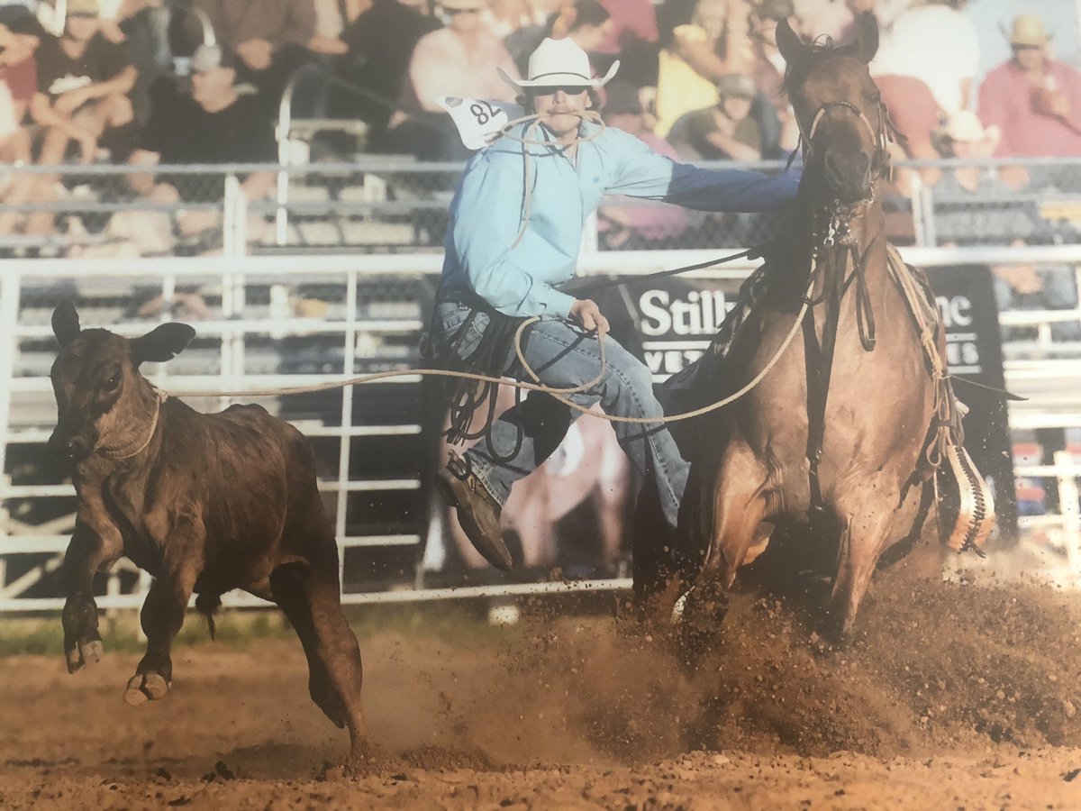 calfroper23's tweet photo. Less than 30 days away from the first two rounds of The American Semi Finals. Ol Honey and I are ready to get down there and take care of business. #diamondintherough https://t.co/IgIJ16EH3c