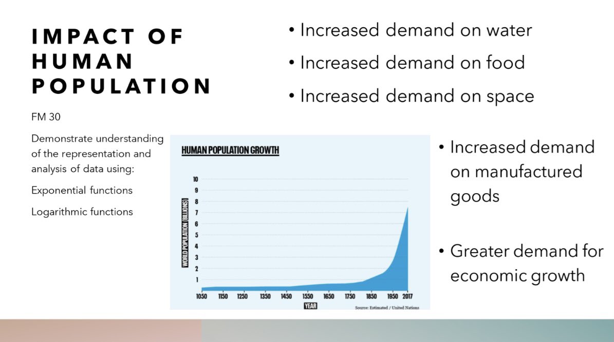 PravdaHaas's tweet image. Today’s math connection of #exponentialfunctions & #desmosregressions is to human population & how this affects our planet (and how this relates to #humanrights — who is the MOST affected?). FM30 final today 🎉 congrats gr12s! #MTBoS #EthicalTeachers #unesco