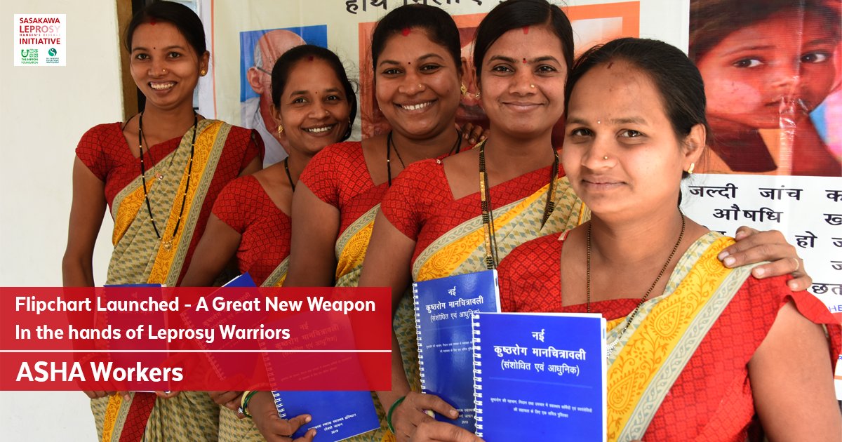 SILFIndia's tweet photo. Proud to launch Flipchart, a potent tool to detect Leprosy cases early. 

Through storytelling and pictorial aids, Flipchart helps detect leprosy cases early. 

Hundreds of ASHA workers are being equipped with it and getting trained to use it #Flipchart #leprosy #India #YesICAN https://t.co/lfj0nJoqfZ