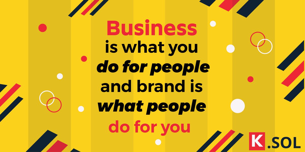 KyaasSolution's tweet photo. Business Is What You Do For People And Brand Is What People Do For You.
.
.
#kyaasSolution #Kyaas #branding #brandingdesign #brandingidentity #brandingexpert #branding #marketing #brandingdesigner  #brandinginspiration #marketingdigital #marketingsocial #brands #digitalmarketing https://t.co/OX0Y67eQlb