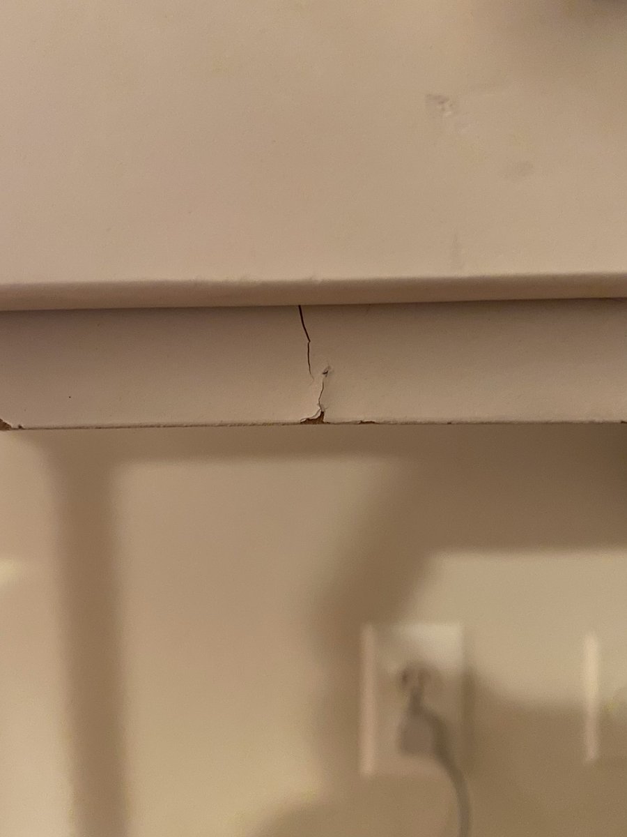 maggie_mayer's tweet photo. My mental state mirrored in the physical state of my particleboard desk from college: a millimeter from cracking. https://t.co/5oAooqJDUN