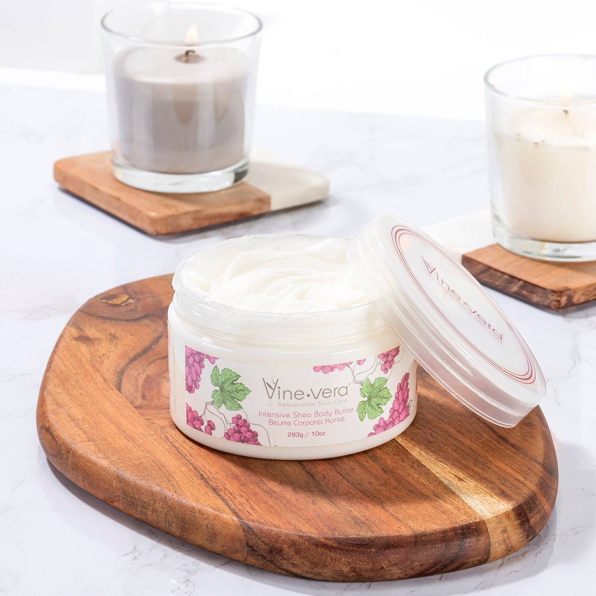 A drop in temperature leads to loss of moisture in the air which leads to dry, flaky skin. Take action and replenish moisture, daily,  with the Intensive Shea Body butter by #VineVera ! 

VineVera.com 

#dryskin #moisturize #selfcare #winterishere