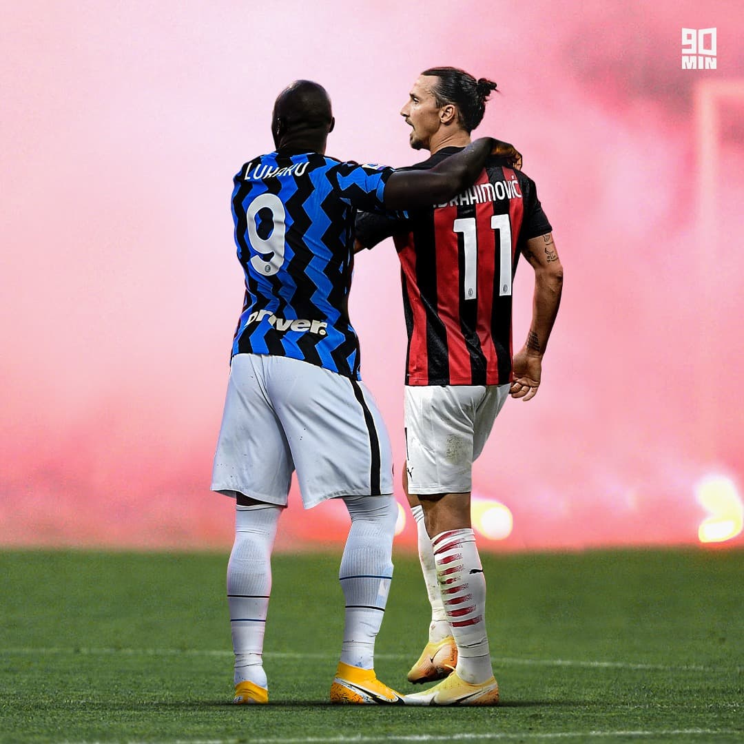 90minofficial's tweet photo. The Milan derby is always a fiery affair - will we see fireworks this evening? ๐ #footballjoe https://t.co/J4zo86D0ub