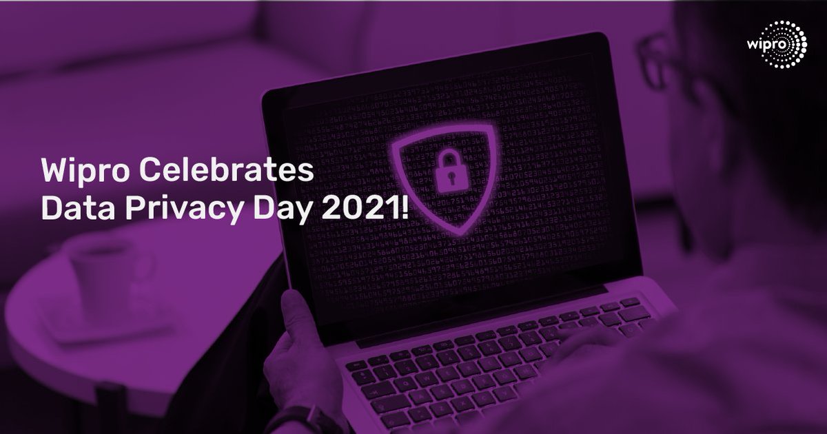 Wipro's tweet image. Happy #DataPrivacyDay2021 from @Wipro! As we work to build a bolder and safer tomorrow, we&apos;re committed to providing a seamless, consistent experience with respect to privacy policies and practices across all Wipro entities.  #DataPrivacyDay #DataPrivacy #Cybersecurity