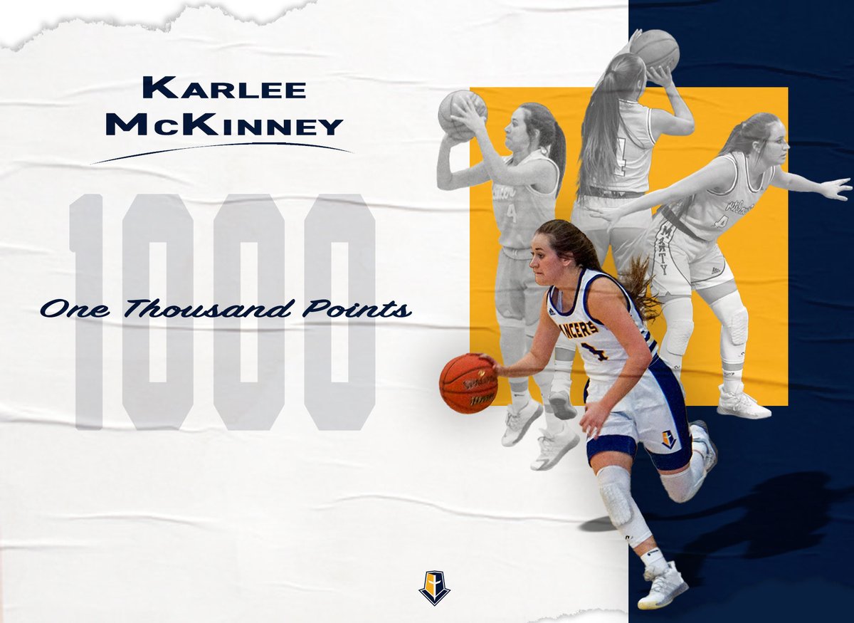 We want to give a shoutout to Karlee McKinney from Tea, SD reaching 1000 points in tonights game against Midland.

#MountUp