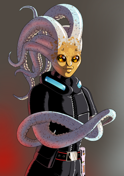 DeathBySwoon's tweet photo. We had an #openlegend sci-fi one-shot on the weekend and I took time to illustrate my character Cecilia, the Psychic Battlemaster and Pilot.

Bigger size @: https://t.co/3p2NahkVCv https://t.co/Y2xgoGwQxw