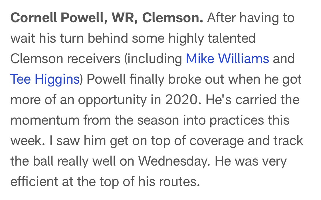 Coach_Grisham's tweet photo. Can’t make it up! Our guys @CornellPowell17 &amp; @arodgers_3 are dominating @seniorbowl! Each day, every rep matters. The climb continues tomorrow!
See “Daniel Jeremiah's five stars from Day 2 of Senior Bowl practice”
https://t.co/FfZIXjAM5R https://t.co/nvGrgcxRxu