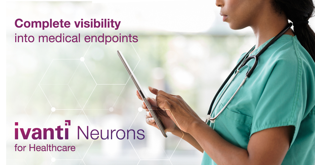 As the number of medical devices increases, security threats rise as well. This can be challenging to manage &amp; protect an IT environment efficiently. Learn how <a href="/GoIvanti/">Ivanti</a> can help with our new Ivanti Neurons for Healthcare solution bit.ly/3oj17dm