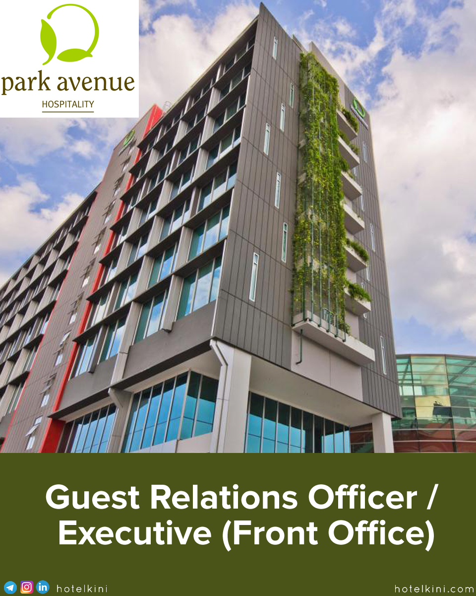 Park Avenue Hospitality is looking for new potential candidates to fill in for Guest Relations Officer / Executive (Front Office) position. hotelkini.com/jobs/guest-rel… #hotelkini #hoteljobs #workinsingapore #workinhotel #parkavenuehospitality #singaporehoteljobs