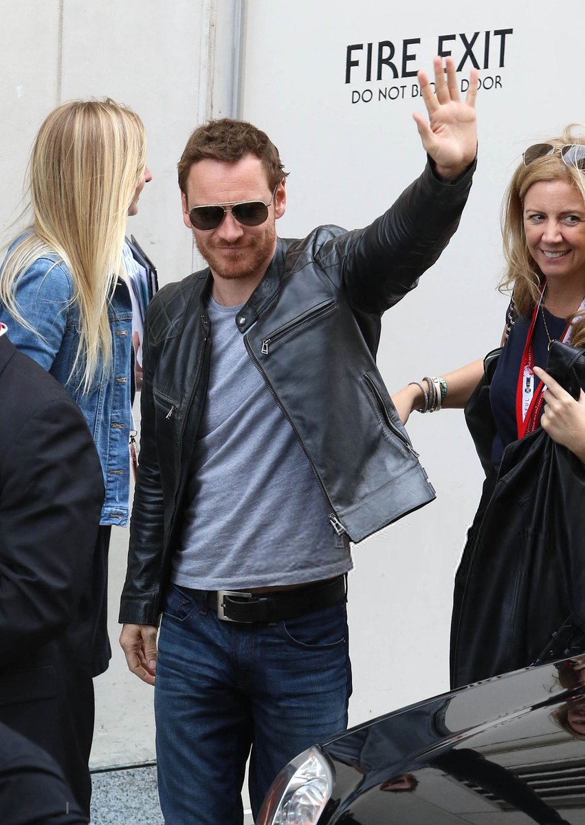 Michael Fassbender arrives at San Diego Comic-Con, 2015. 📸😍 #XMen