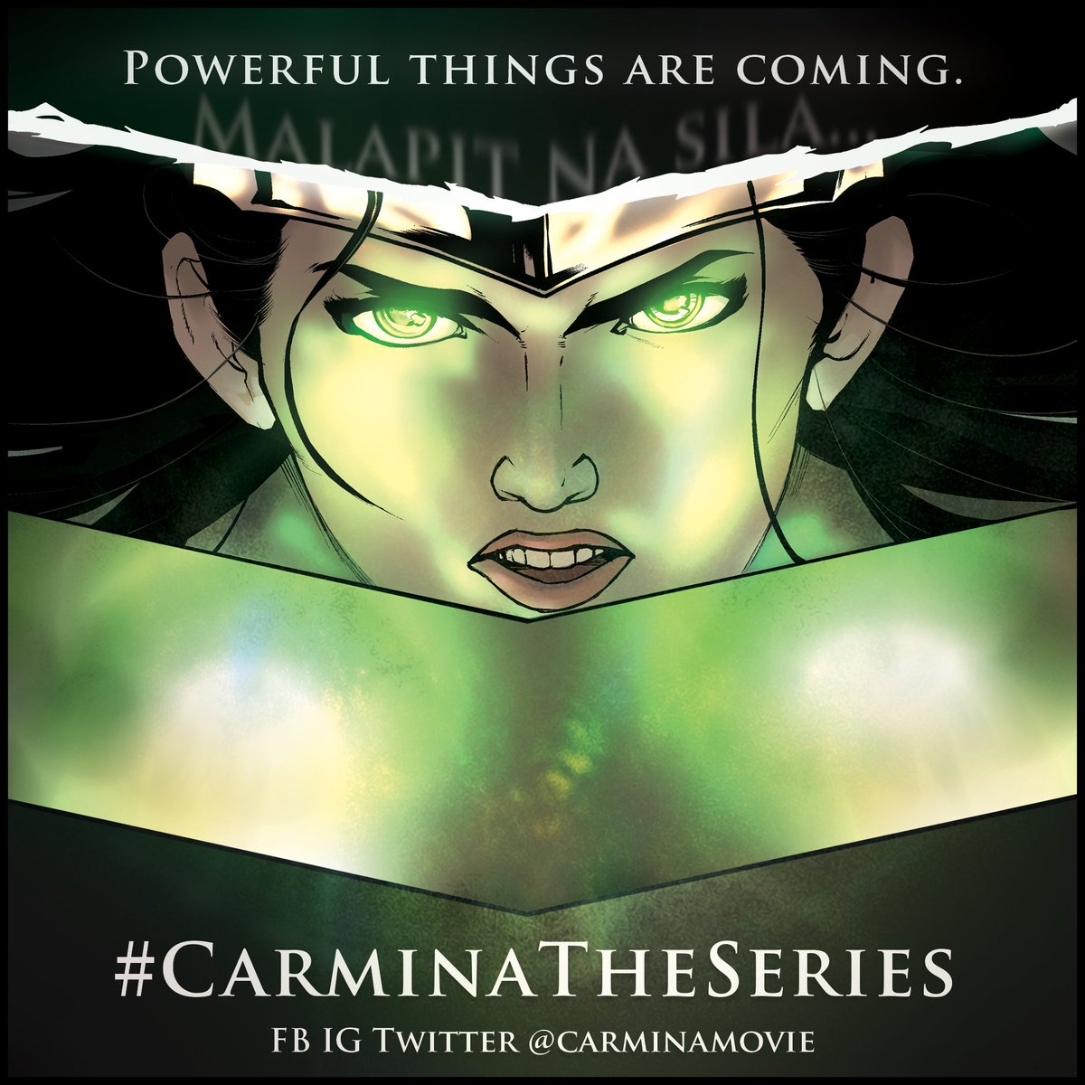 The time is now – here's your first look at the art of #CarminaTheSeries featuring the goddess Maria (portrayed in the film by @genevacruzmusic)!

Artwork by @Roland Amago of @amagination_c!

#CarminaMovie #comics #supernaturalstories #FilAm #transcultural #PhilippineMythology