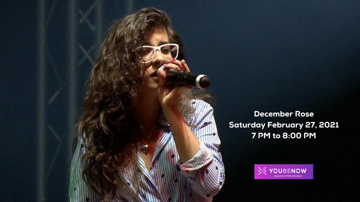 YouBeNow's tweet photo. 🎷 🎷 🎸 🎤   Youbenow presents December Rose, Montreal’s exciting Adult Contemporary Pop artist on Saturday February 27th at 7:00 PM EST. Tickets available at https://t.co/LqYUkHbfX2

#DecemberRose #YouBeNow #YBN #adultcontemporarymusic #virtualevent #liveevent https://t.co/rLfuoI4loZ