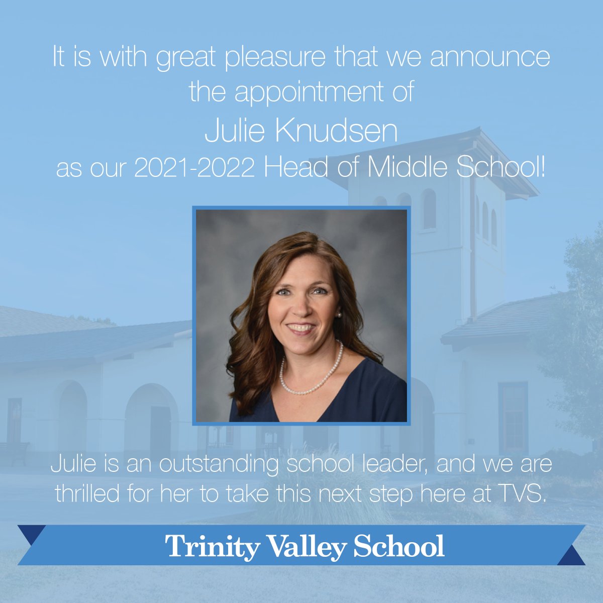 TVS_Trojans's tweet photo. CONGRATULATIONS TO JULIE KNUDSEN! 
Read more: https://t.co/GTPE2Q9hoa https://t.co/WJCJMO8AMy