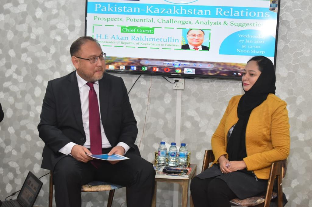 AmnaMalikOff's tweet photo. Center of Pakistan and International Relations (COPAIR) organized an in-house session today to discuss the Pakistan-Kazakh Republic Relations  with Ambassador of Kazakhstan, His Excellency Akan Rakhmetullin as the chief-guest. 
1/5 https://t.co/RoDNKh7jfo