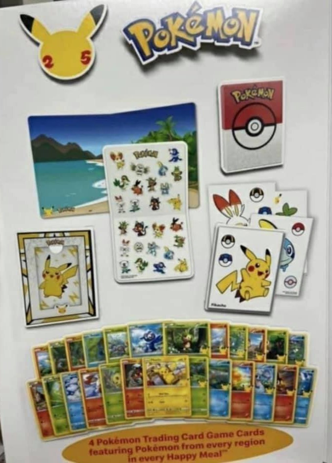 PokeBeach.com💧 on X: McDonald's 25th Anniversary Pokemon Promotion Starts  in February -- Way Too Many Goodies! Check out the full details on   ➡️    / X
