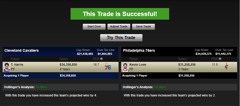CavsTalkPodcast's tweet photo. Watching the Lakers-76ers game. Cavs fans, would you swap Love for Harris straight up? https://t.co/pwdanDBuXZ