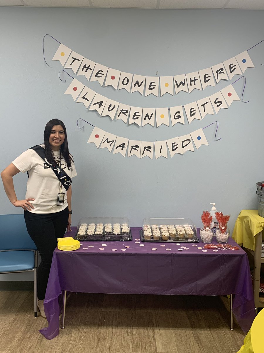 SLPLauren88's tweet photo. @yaleroadrunners are the best work family! They made this #coronabride feel so loved and special today throwing me a pop in shower with treats before I get married! Super grateful and thankful to be a Yale Roadrunner!! https://t.co/wWkgmqTHKo