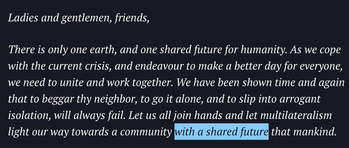 There are two competing visions for the world and they are not compatible. If the last year has showed us anything, it is that they cannot co-exist in a shared future.