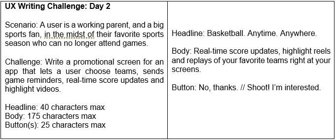 JC_writer15's tweet image. Also, four drafts before the final output. I had trouble with the buttons since I was not entirely sure if I was using “shoot” in the right context. I also realized that the positive CTA should be positioned in the right side. #DailyUXWritingChallenge @dailyuxwriting