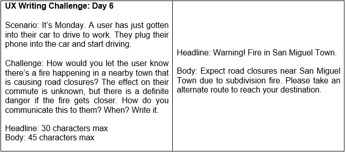 JC_writer15's tweet image. At first, I wrote the headline in all caps, but I felt that it was too much to the point that I would scare the users. On the other hand, this could be a life-threatening situation so what do you guys prefer? #DailyUXWritingChallenge @dailyuxwriting