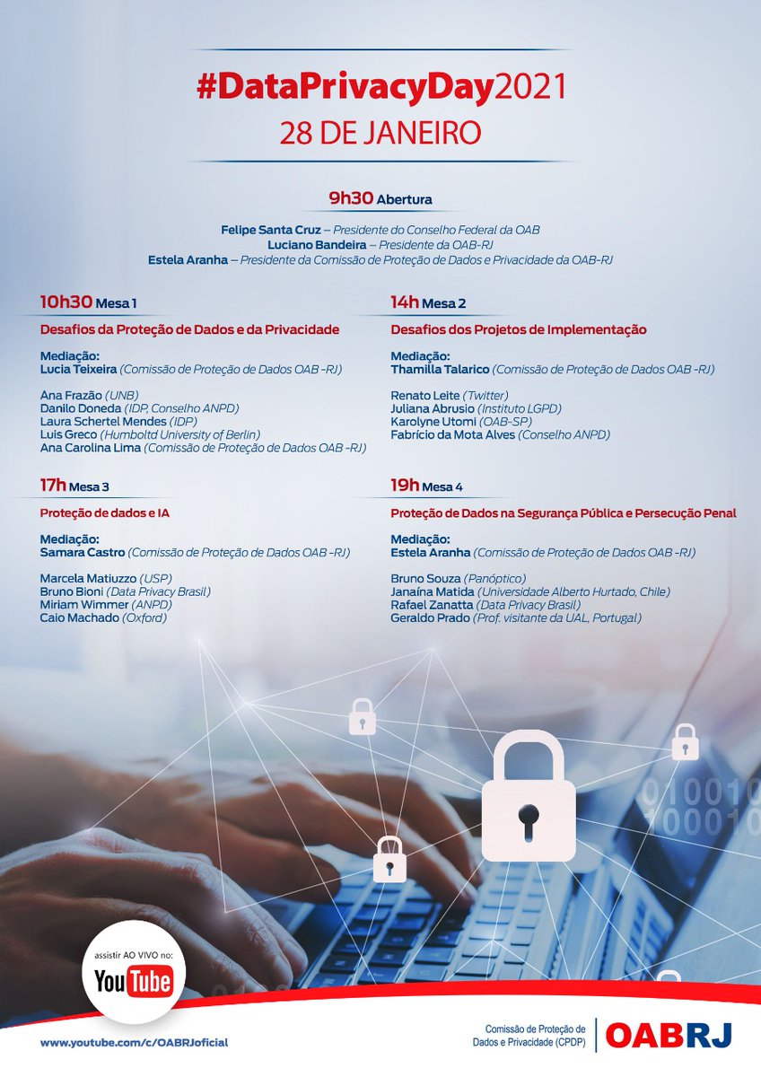 Arquivologias's tweet image. 🔵 28 janeiro
Dia Internacional de Proteção de Dados Pessoais

#dadospessoais #DataPrivacyDay2021